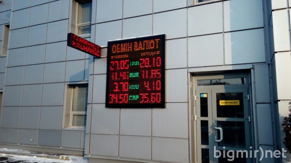 На черном рынке в среднем доллар в покупке стоит 28.10 во вторник, 8 января