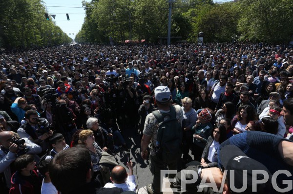 Акция протеста в Ереване