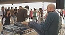 ��-���� ��� ��� Pascal Kleiman at open-air party in Israel near the Dead Sea