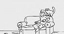 Simon Cat TV Diner