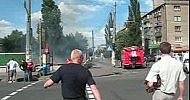 Пожар 11 июня возле метро "Тараса Шевченка" Часть 2