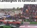 Ламборджини против фермерского пикапа: кто быстрее?