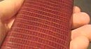 MJ Apple iPhone Gold Leather - Iguana Monitor Lizard Skin