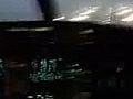 посадка самолёта-вид из кабины пилота