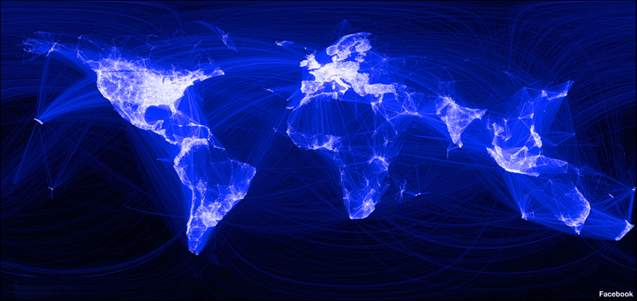 Составлена карта мира на основе личных связей в Facebook - ТЕХНО ...