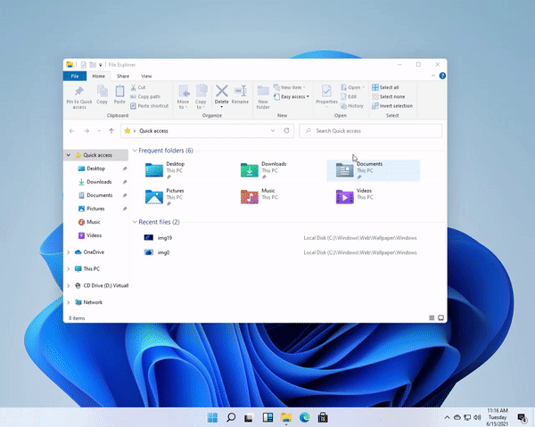 Новая функция оснастки Windows 11.
